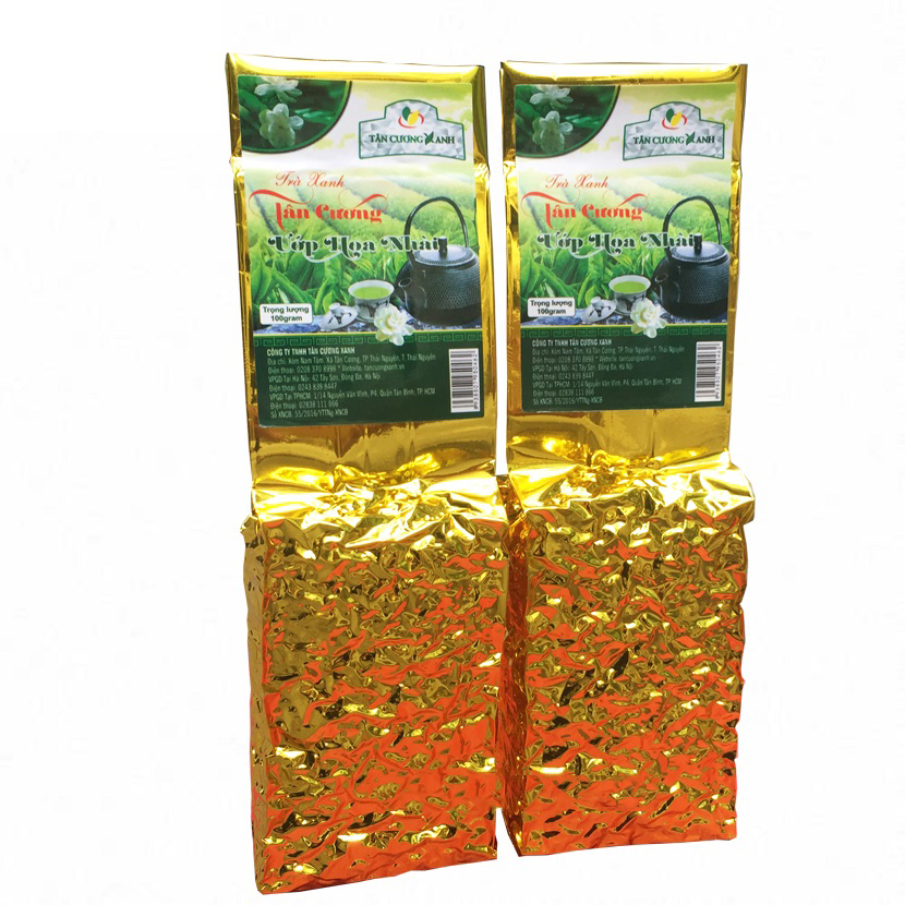 Trà Ướp Hoa Nhài Tân Cương Xanh - Trà Tân Cương ướp hoa nhài tự nhiên