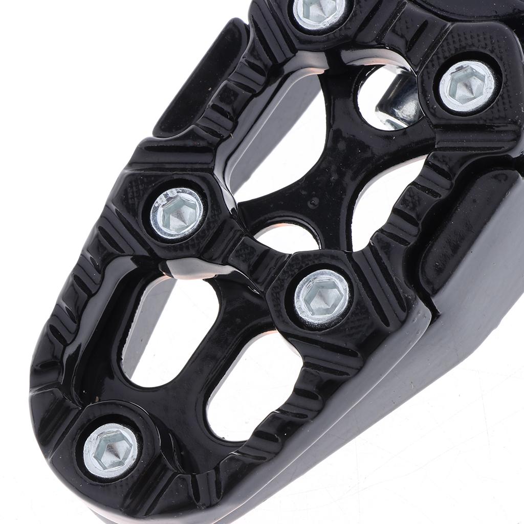 New Alloy Black Footbrake Rear Pegs Bracket Mount Footrest for Motorbikes