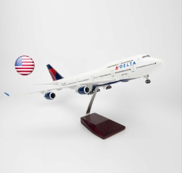 Mô hình máy bay Del_ta Boeing B747 Everfly 47cm