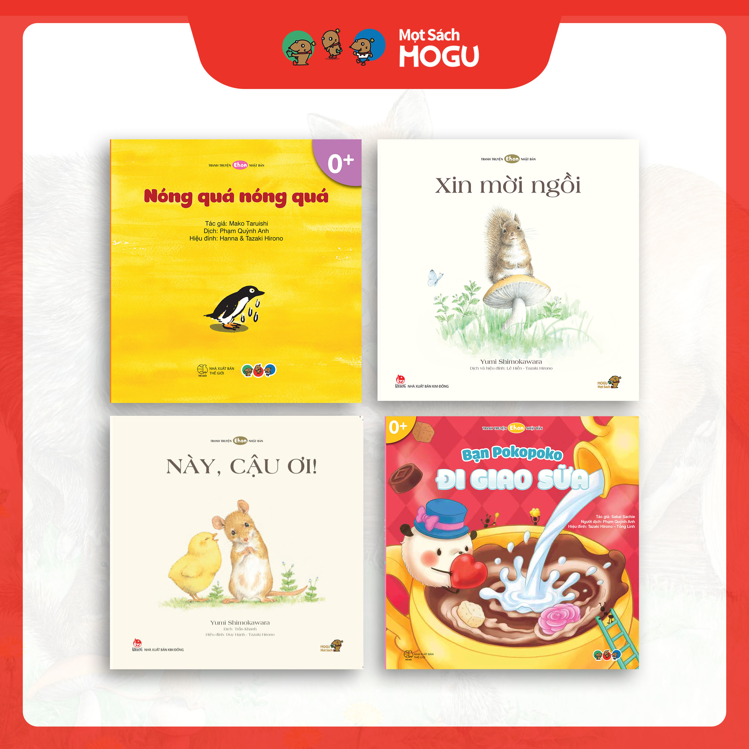 Truyện Ehon bé 1-2-3 tuổi - Bộ 5 cuốn Bé yêu động vật