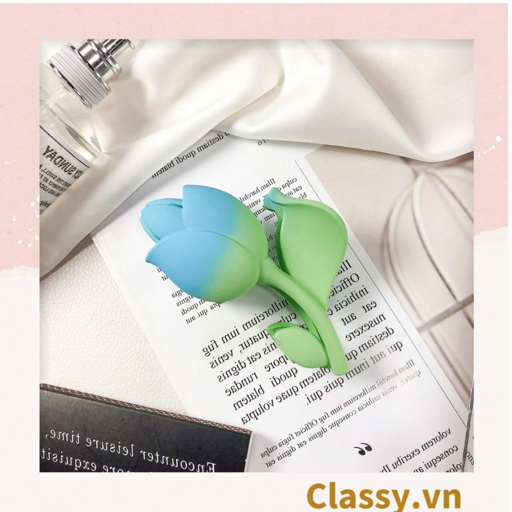 Kẹp càng cua, kẹp tóc Classy cỡ lớn, kiểu dáng hoa tulip PK1609