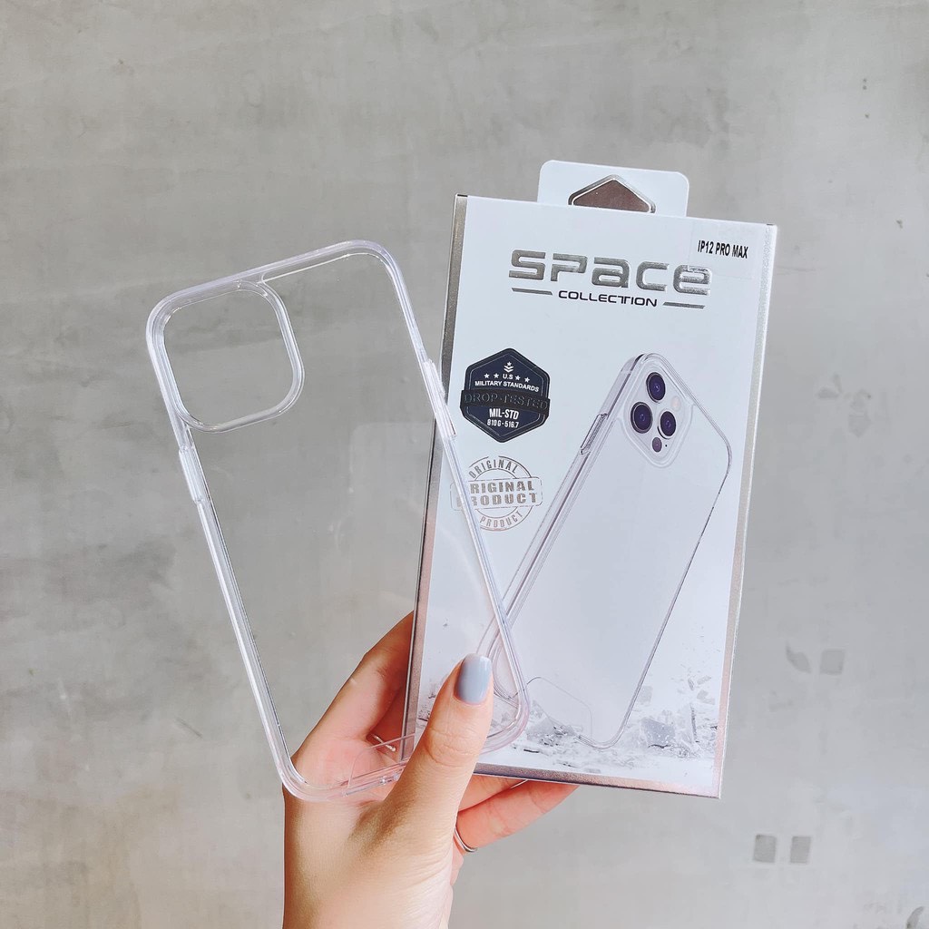 Ốp lưng cho Iphone Trong Lưng Kính Space Chống Ố Màu 7,8plus,x,xs,xsmax,11,11promax,12,12promax,13,13promax