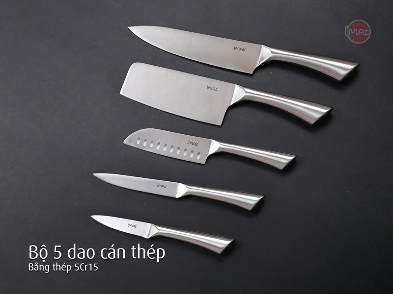 Bộ 5 dao cán thép không gỉ iMat