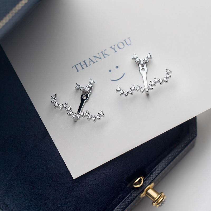 Khuyên tai bạc Ý s925 hình đám mây G6615- AROCH Jewelry