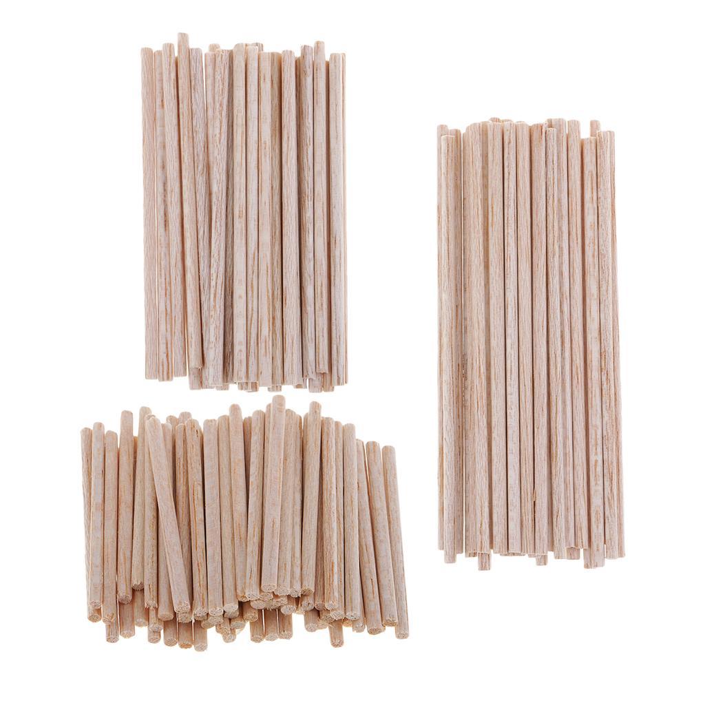 2-8pack Unfinished Balsa Wood Stick DIY Wood Modelling Stick DIY crafts 100mm