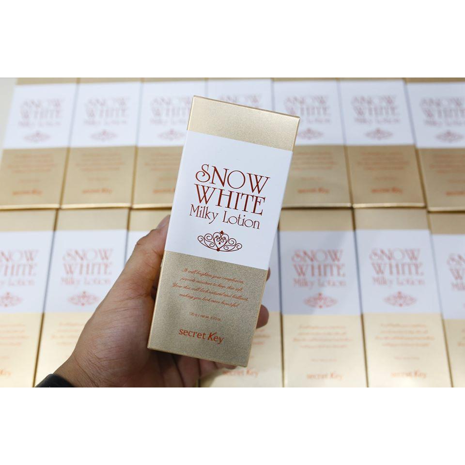 Sữa Dưỡng Trắng Da Secret Key Snow White Milky Lotion (120g)