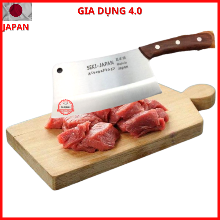 Dao chặt xương ống nội địa JAPAN bằng thép trắng đúc không gỉ