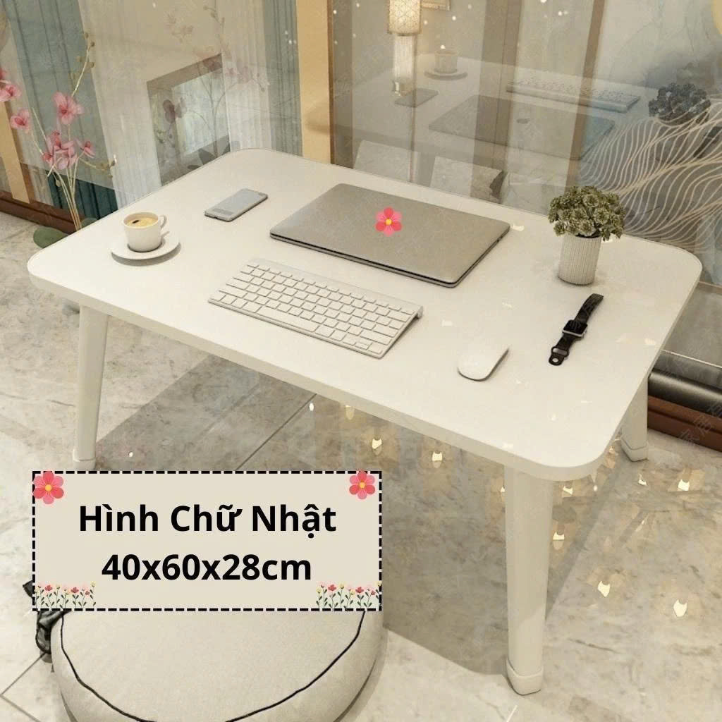 Bàn học gấp gọn ngồi bệt bàn học làm việc tiện ích học sinh sinh viên chân nhựa cứng 40x60cm