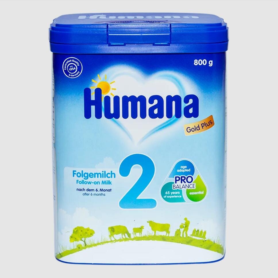 (Mua 3 Tặng 6) Sữa Bột Công Thức Dinh Dưỡng Dành Cho Trẻ Humana Gold Plus 2 (800g) - Nhập Khẩu Từ Đức - Date 26/04/2024
