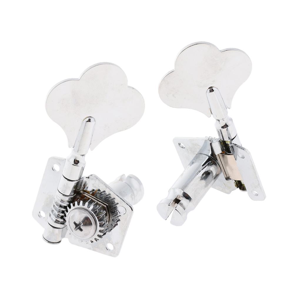4 PCS Metal String Tuning Pegs Machine Heads Tuner for Electric Bass 4R