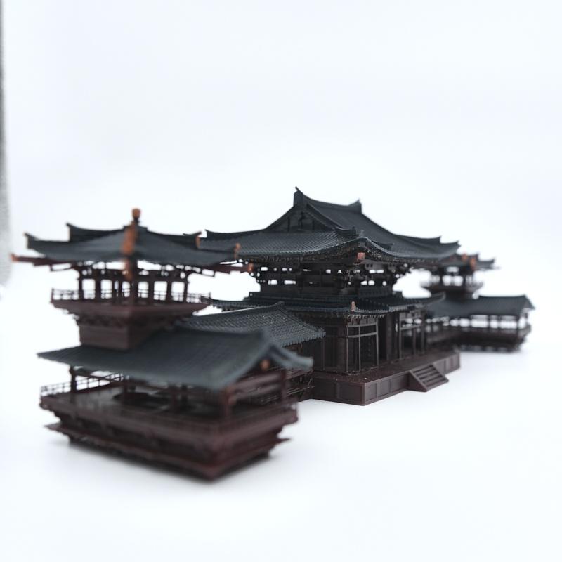 Mô hình tiểu cảnh PHẬT ĐIỆN PHƯỢNG HOÀNG - bán cạn - bể cá - hòn non bộ - terrarium - tinh xảo - chất lượng cao