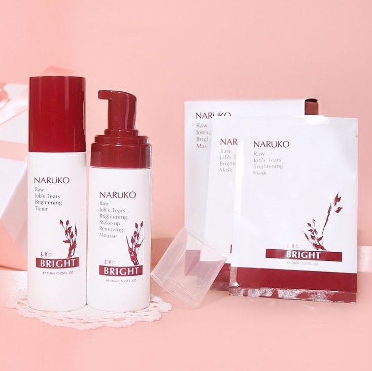 Naruko – Ý dĩ nhân đỏ sáng da mới– Toner nước hoa hồng đặc – Raw Job’s Tears Brightening Toner