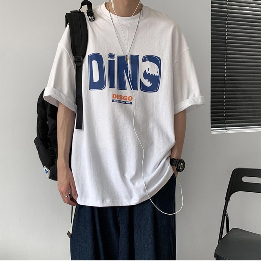 Áo thun Unisex Phong Boutique DINO phông tay lỡ nam nữ form rộng Oversize 3 màu