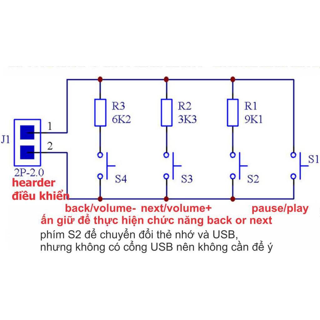 Module Giải Mã WAV + MP3, AUDIO 320Kps + remote kde2163