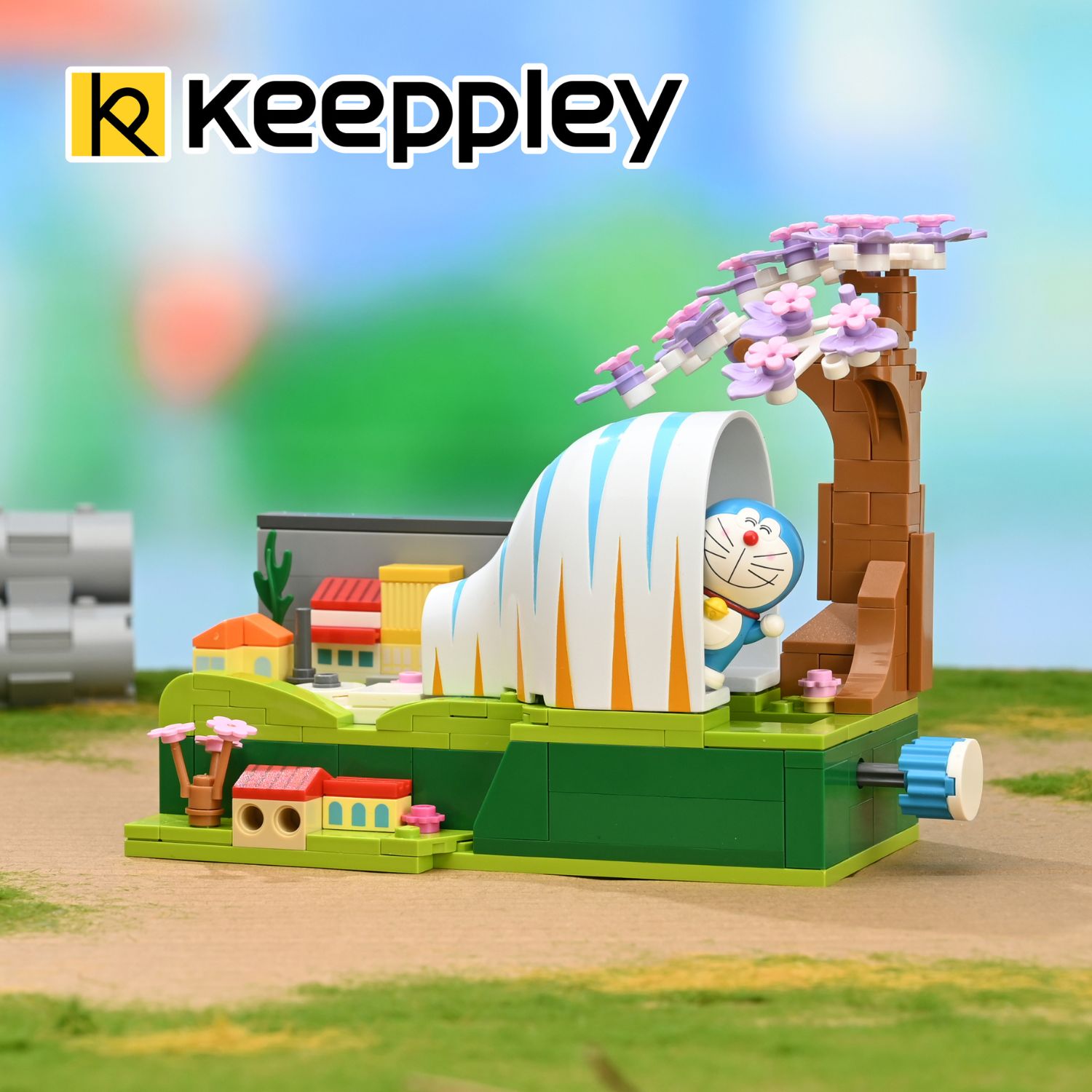 Đồ Chơi Lắp Ráp KEEPPLEY Doraemon Gulliver Tunnel K20417 - Đường Hầm Thu Nhỏ Building Block  - Herbie Toys