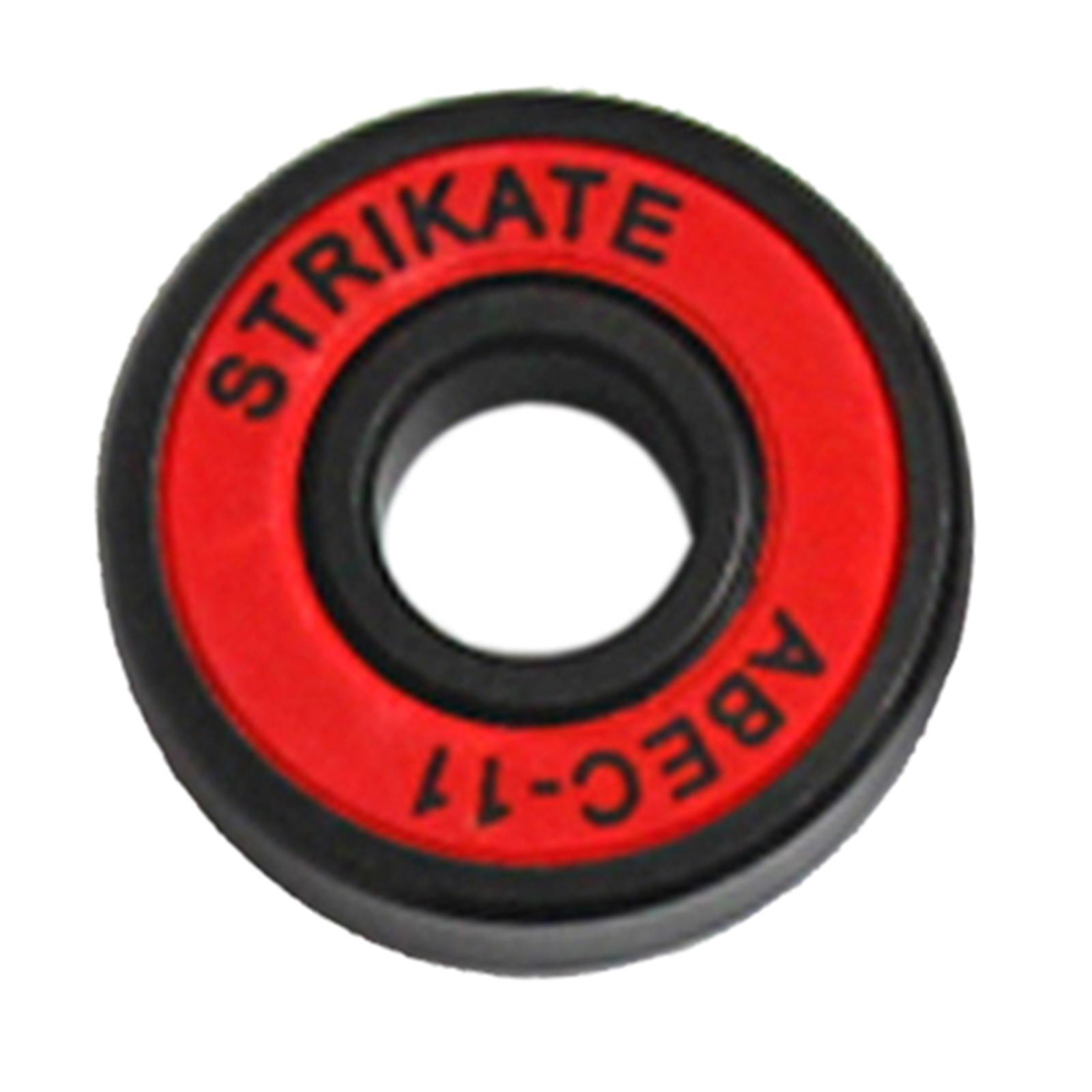 8Pcs Skateboard Bearings 8mm Precision Size ABEC-11 for Longboard Red