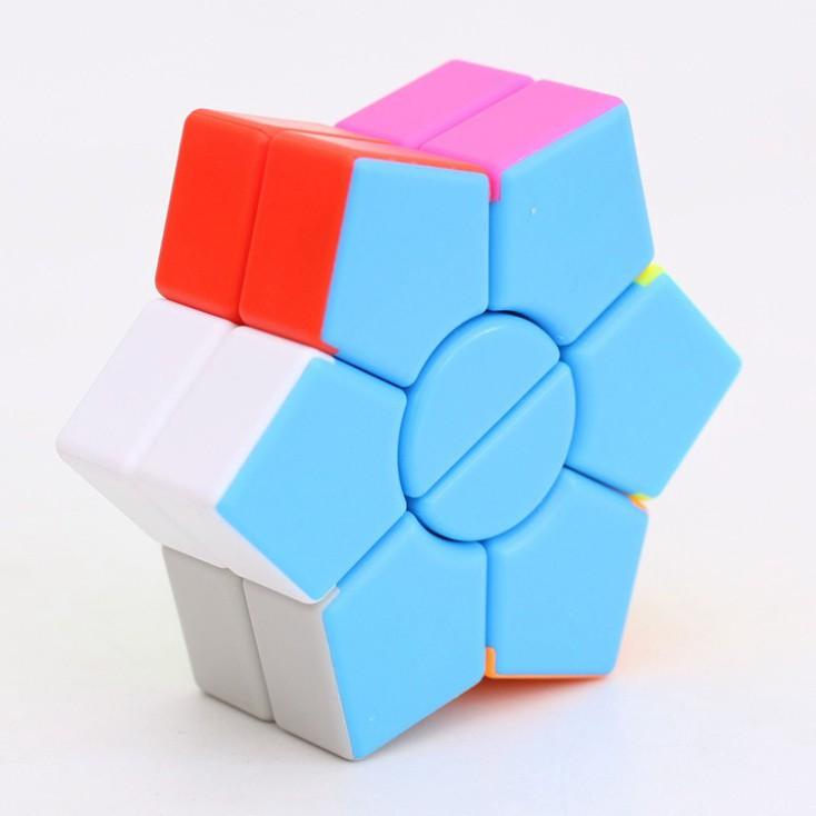 Rubik Biến Thể 6 cánh hoa màu mè 2-Layer Super Square-1 Star Stickerless