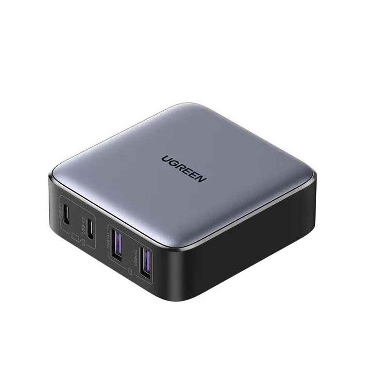 Ugreen UG90747CD327TK 65W Màu Trắng Bộ sạc nhanh gồm 2 cổng USB-C + USB-A chuẩn cắm EU - HÀNG CHÍNH HÃNG