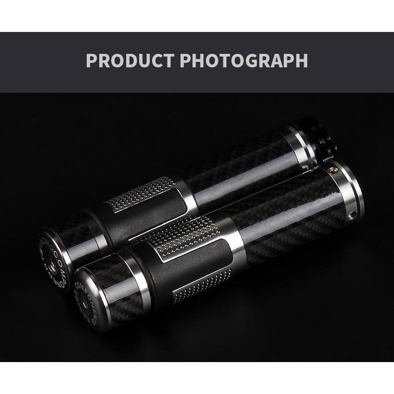 Tay ga xe máy 22mm chất liệu sợi cacbon cao cấp