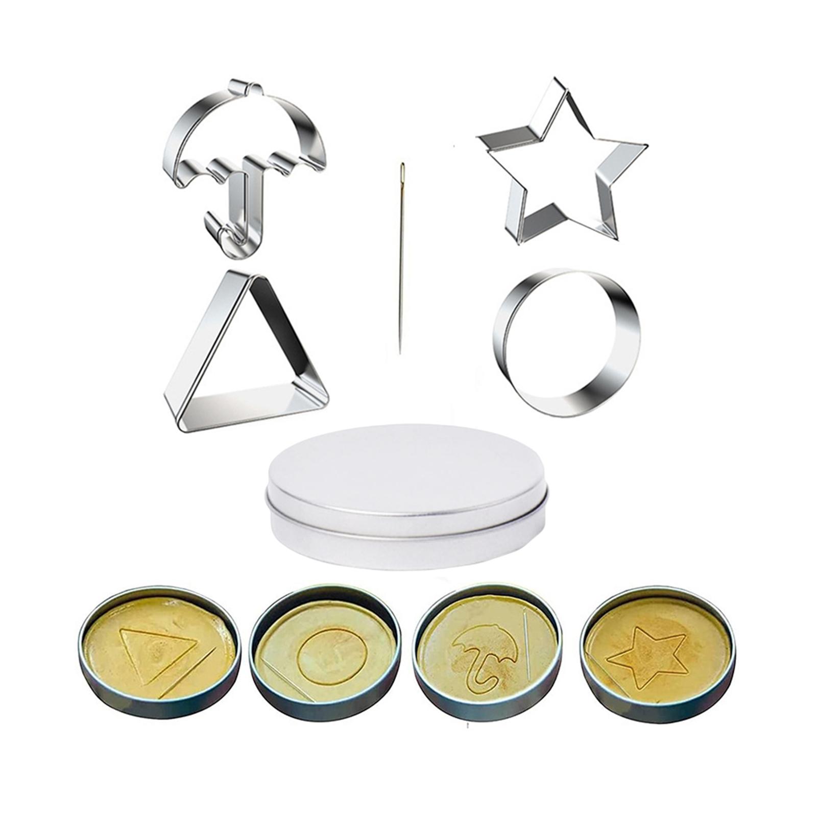 Biscuits Cutters with Storage Can Needle Cookies/Sandwich Cutters Candy/Chocolate Mold Gaming/Handmade Accessories