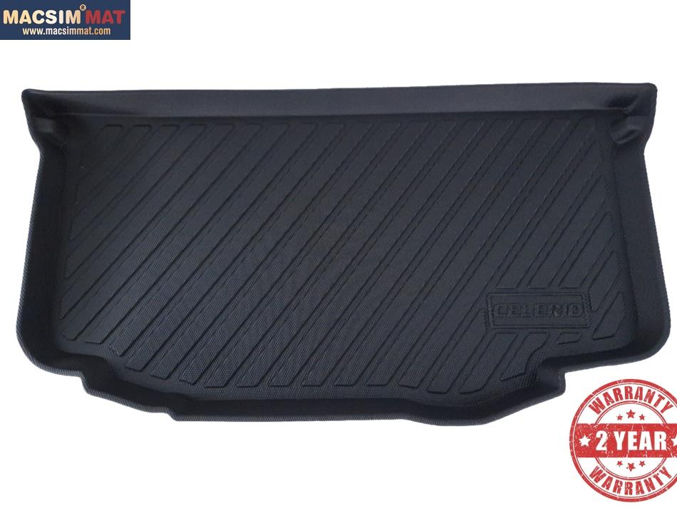 Thảm lót cốp Suzuki Celerio nhãn hiệu Macsim chất liệu TPV cao cấp màu đen