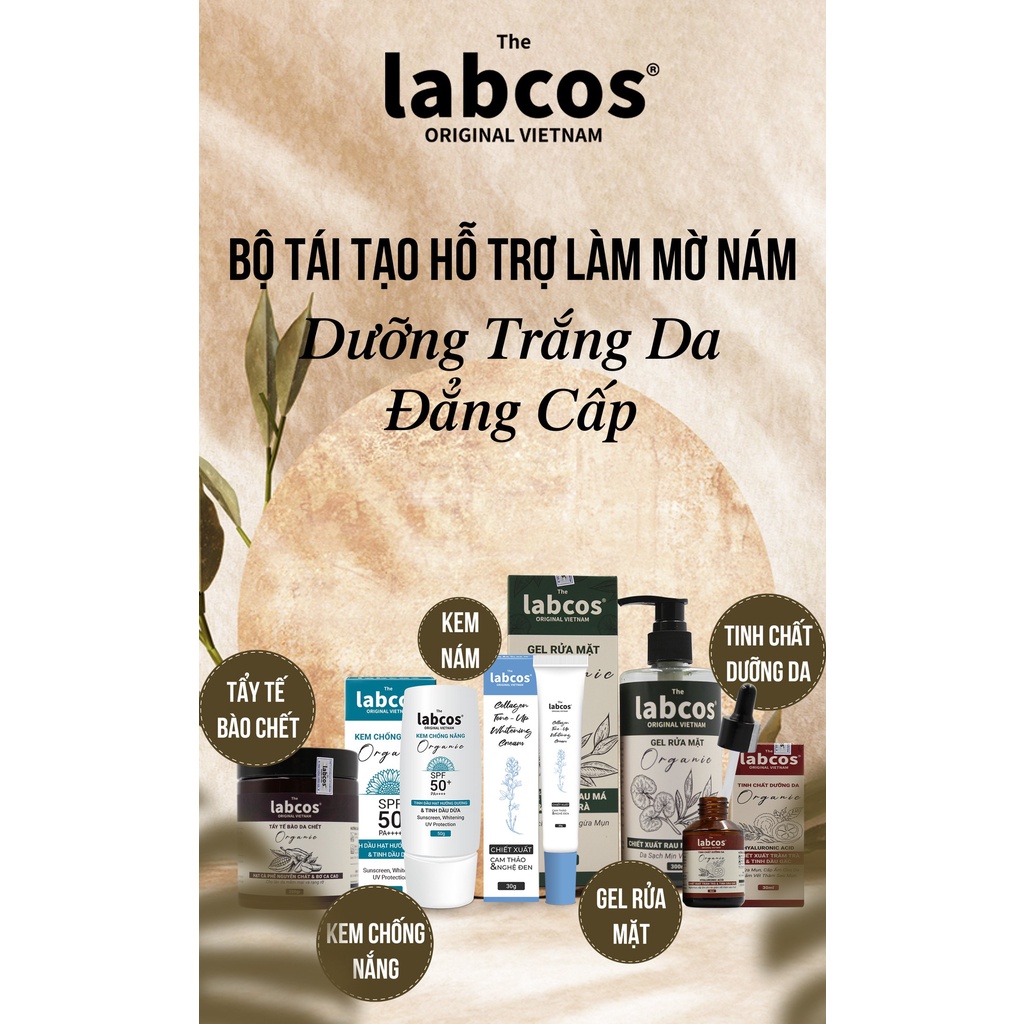 Combo 4 Món Tái Tạo Hỗ Trợ Làm Mờ Nám Dưỡng Trắng Da Đẳng Cấp The Labcos Original