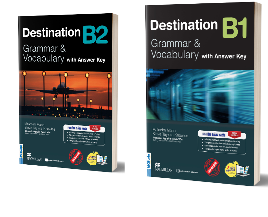 Combo 2 Cuốn Sách Destination B1+B2. Bản mới 2023. Tặng Bút