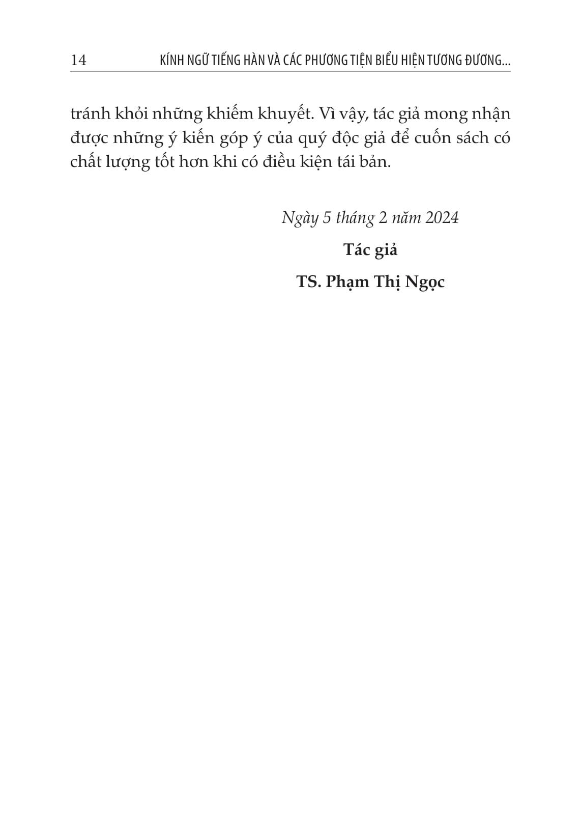 Sách - Kính Ngữ Tiếng Hàn Và Các Phương Tiện Biểu Hiện Tương Đương Trong Tiếng Việt