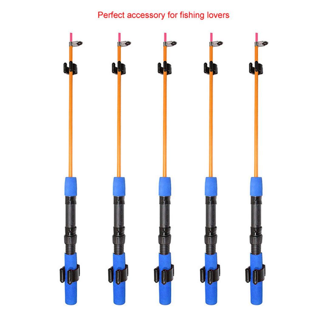 20x Pool  Fishing Rod Clips Clamps Storage Rack Billiards  Holder 17mm