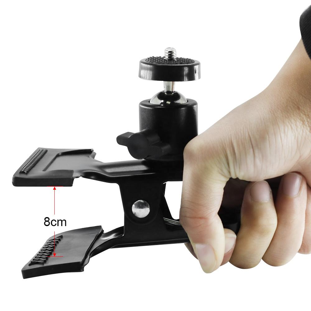 Kẹp máy ảnh kim loại với đầu bi xoay cho máy ảnh
