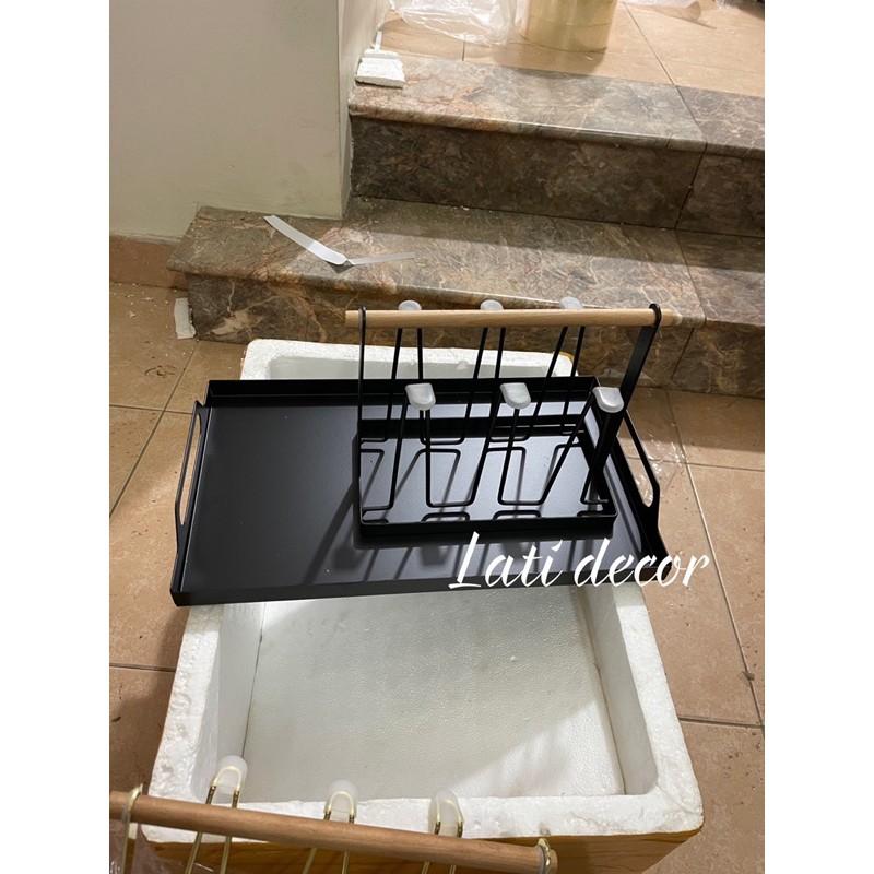 Bình cốc uống nước thủy tinh dập vân kiểu Nhật