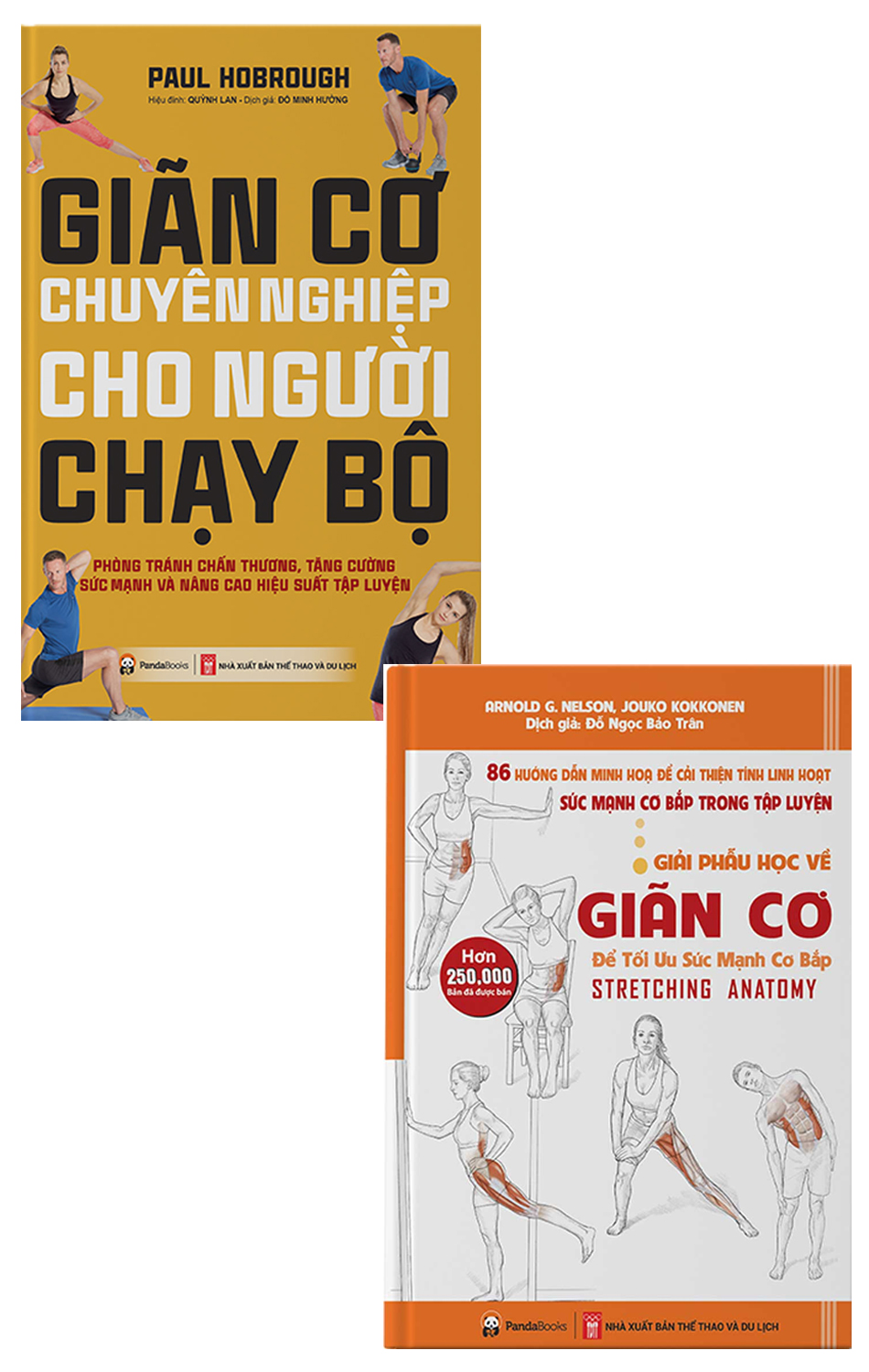 Combo Giải Phẫu Học Về Giãn Cơ + Giãn Cơ Chuyên Nghiệp Cho Người Chạy Bộ (Bộ 2 Cuốn) _PD