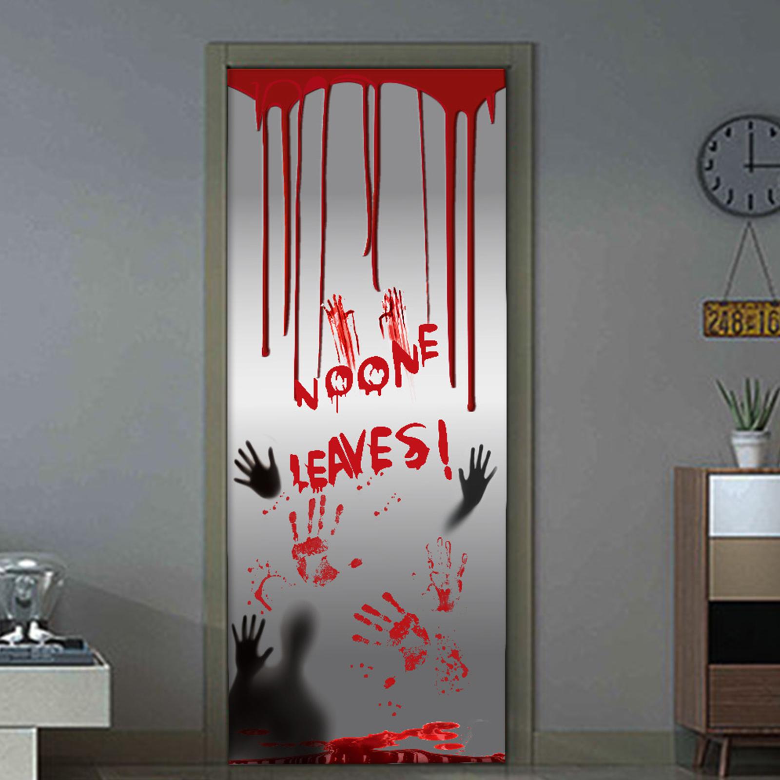 Nhãn dán cửa sổ trang trí Halloween đáng sợ