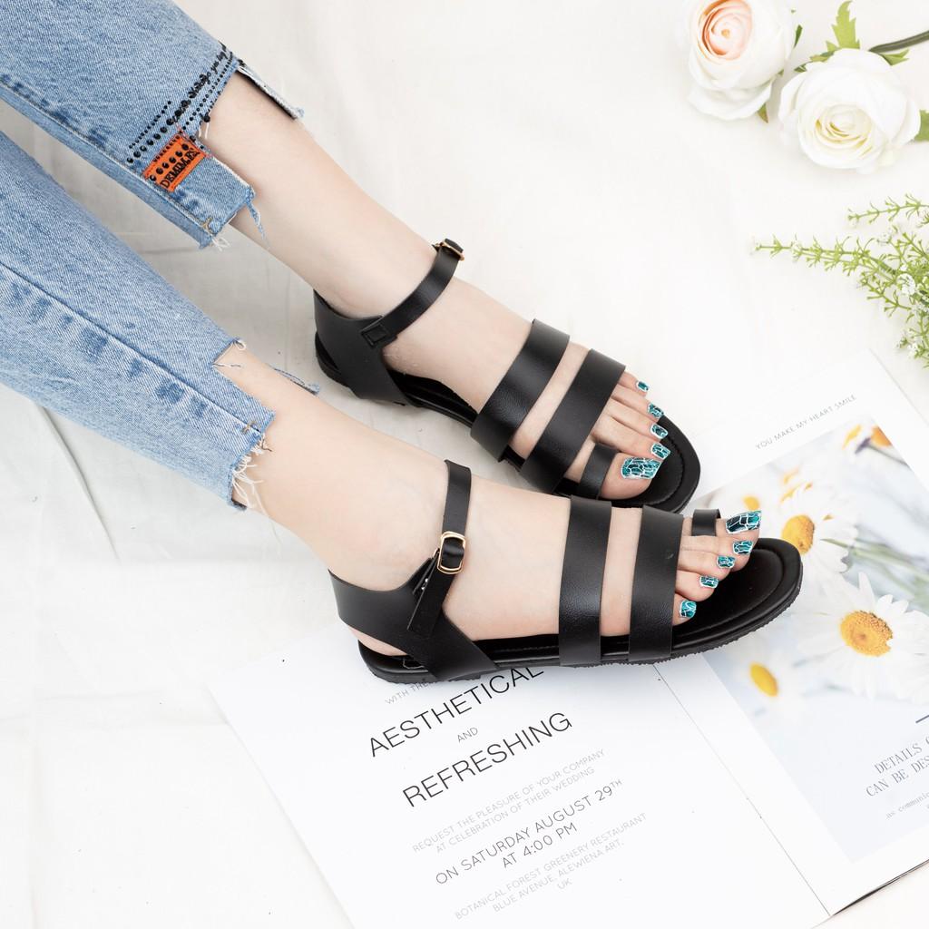 GIÀY SANDAL NỮ THỜI TRANG MWC - GIÀY SANDAL NỮ XỎ NGÓN - GIÀY SANDAL NỮ ĐẾ BỆT QUAI NGANG SIÊU XINH SIÊU HOT NUSD- 2821