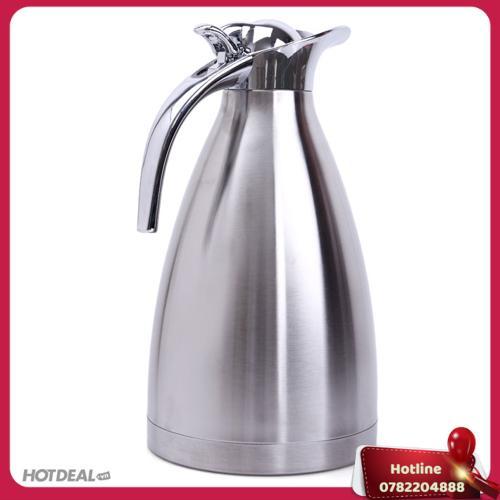 Bình Thủy Giữ Nhiệt Inox 2 Lớp Cao Cấp 2L Tiện Dụng - Miễn Phí Vận Chuyển