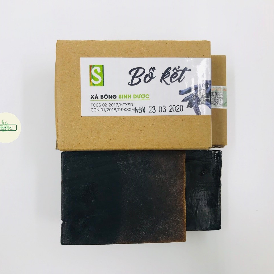 Xà bông Sinh Dược Bồ Kết (100 gram) - Hương thơm tự nhiên từ  Bồ Kết và Hương Nhu 