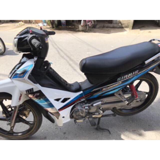 Tem sirius 110 GP xanh đen crom