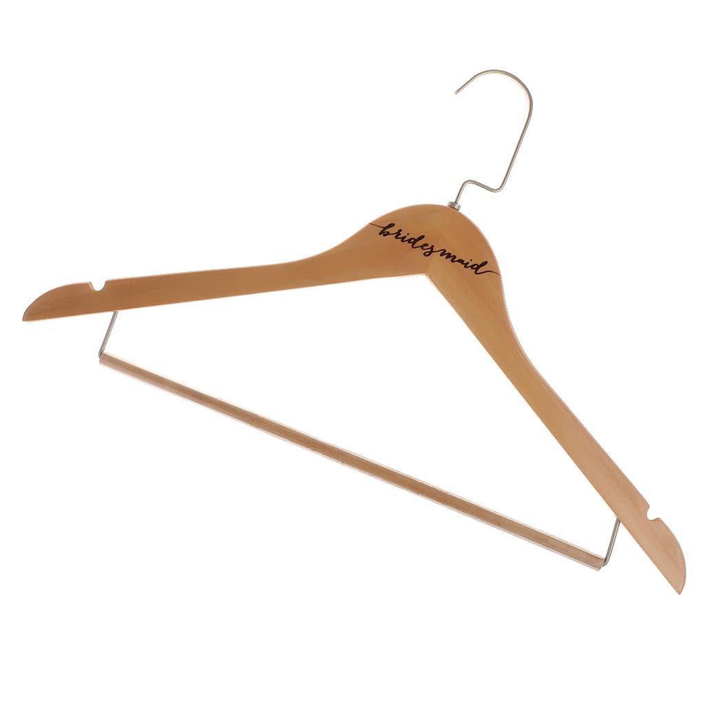 Durable Wooden Clothes Hangers Natural Finish