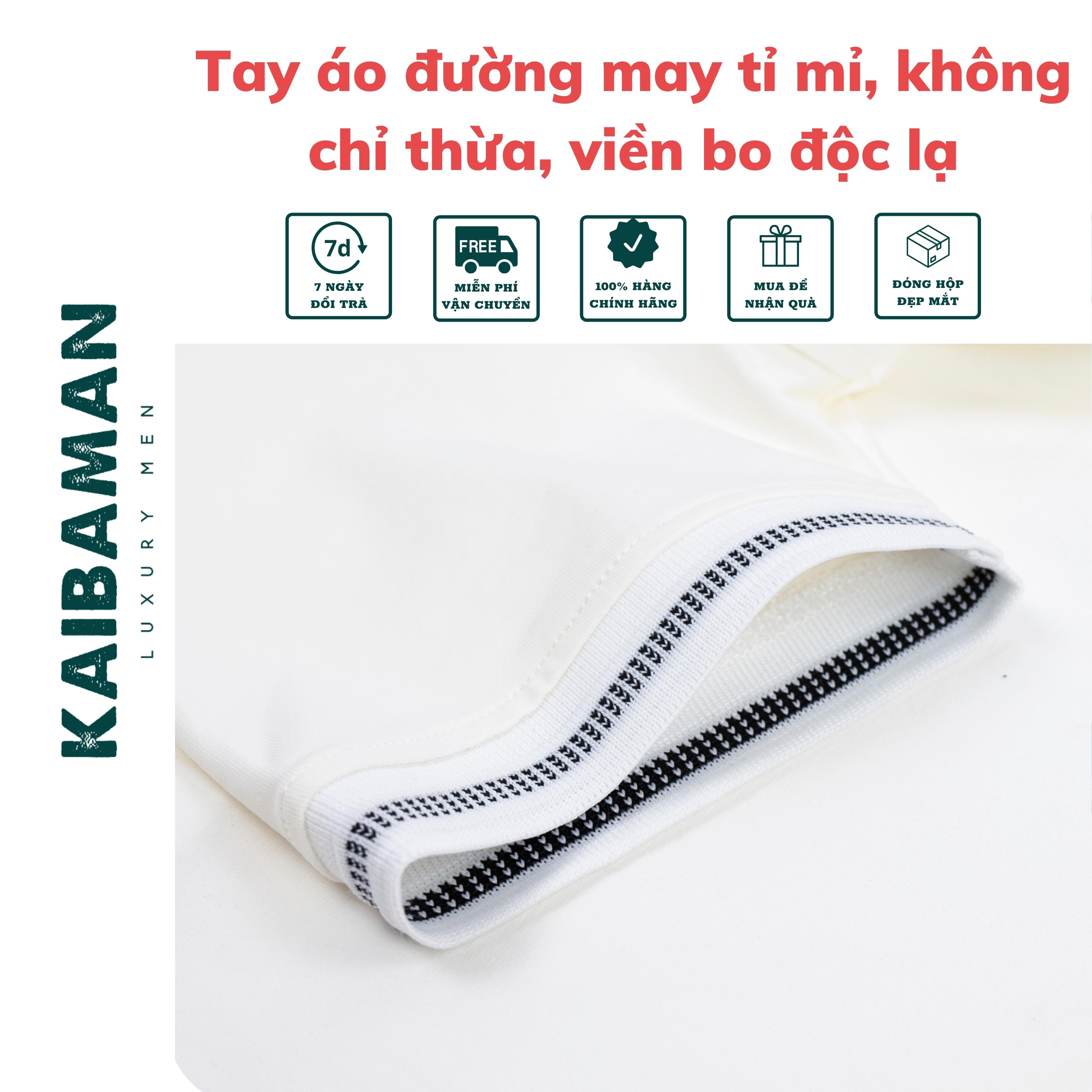 Áo Thun Polo Nam Cổ Bẻ Slimfit Cotton Compact Vải Cao Cấp Có Viền Bo Cổ Áo Tay Áo Độc Lạ- KAIBAMAN STORE