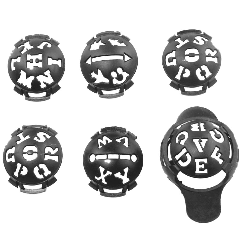 6 in 1 Golf Ball Line Liner Marker Alignment Drawing Tool for Putt Training