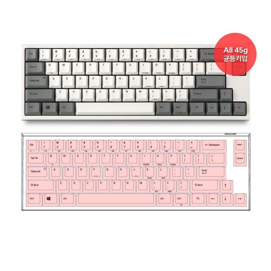 Bàn Phím Cơ Máy Tính Hiệu Leopold FC660C White Grey - Silent Topre Switch - Hàng Chính Hãng