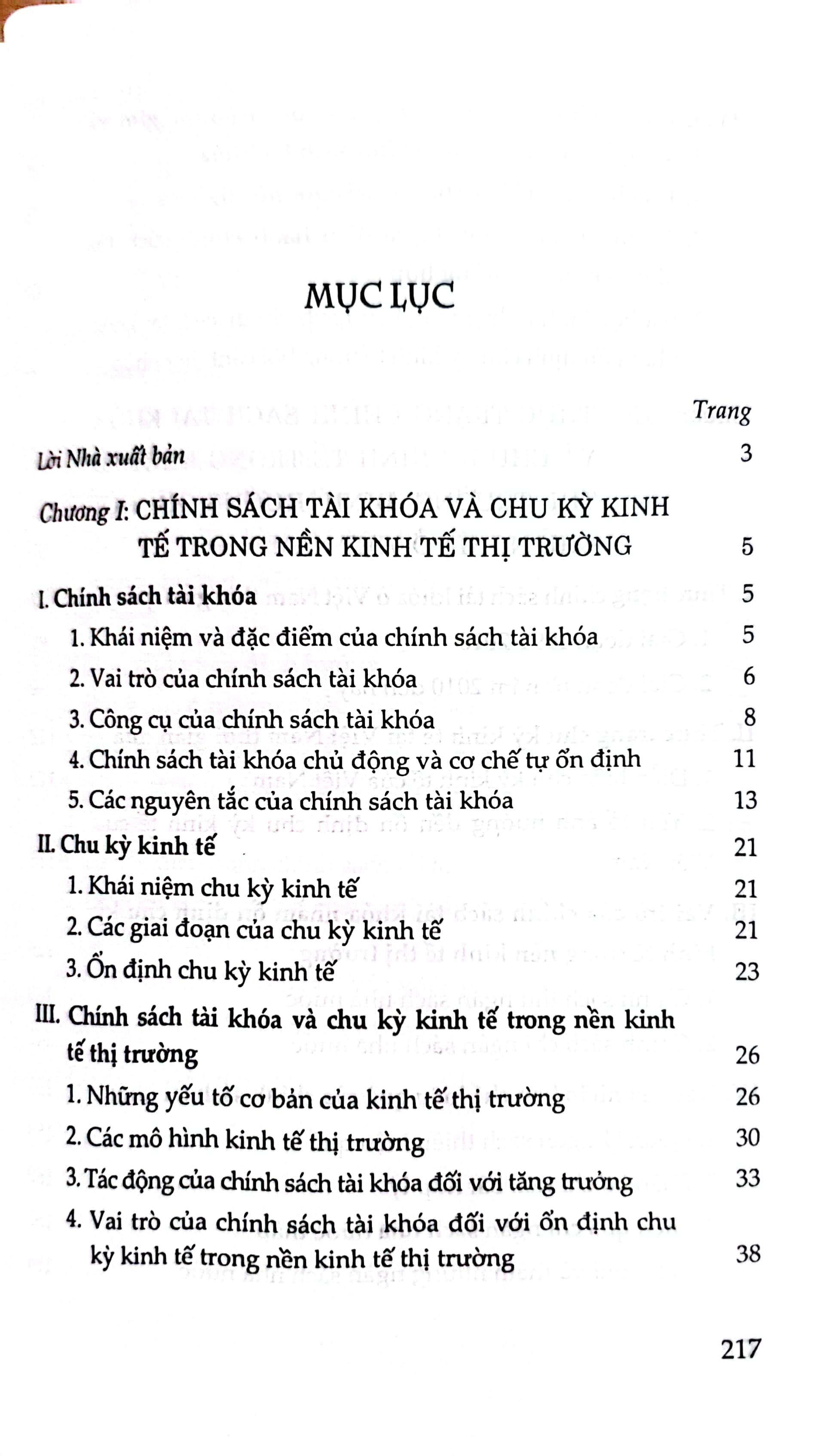 Chính sách tài khóa và chu kỳ kinh tế trong nền kinh tế thị trường định hướng xã hội chủ nghĩa ở Việt Nam