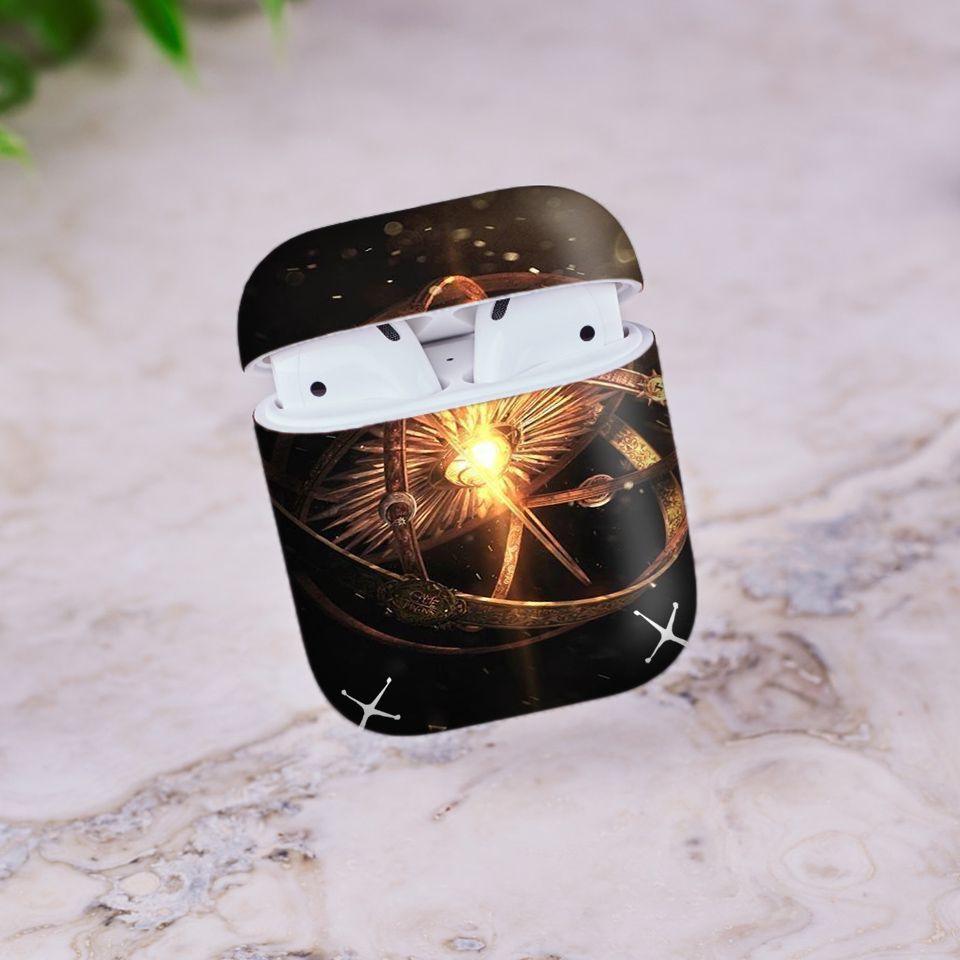 Miếng dán skin chống bẩn cho tai nghe AirPods in hình Game Of Throne - 004 (bản không dây 1 và 2)