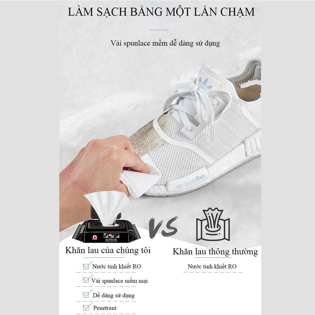 Khăn giấy ướt lau giày cao cấp sneaker - gói 30 khăn