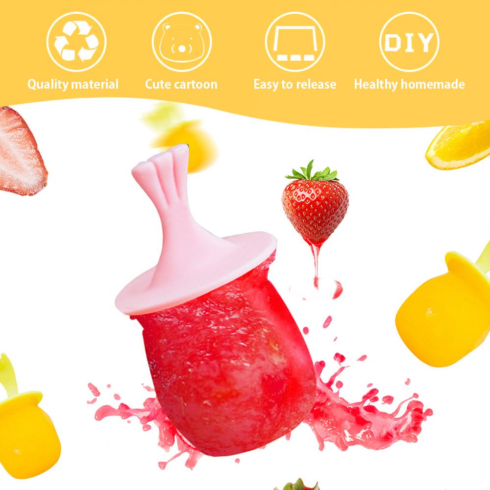 Khuôn làm kem tại nhà 6 ngăn bằng silicon