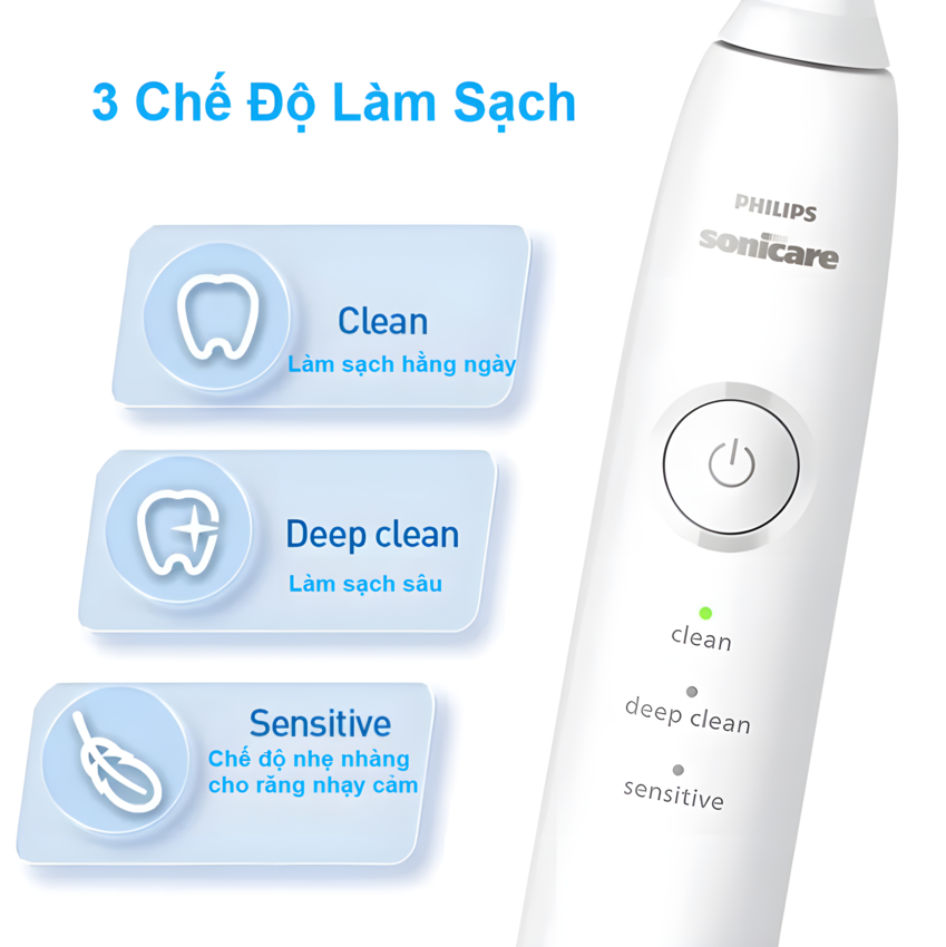 Bàn chải đánh răng điện thương hiệu Hà Lan cao cấp Philips DiamondClean Series 1 HX5070 - Hàng nhập khẩu