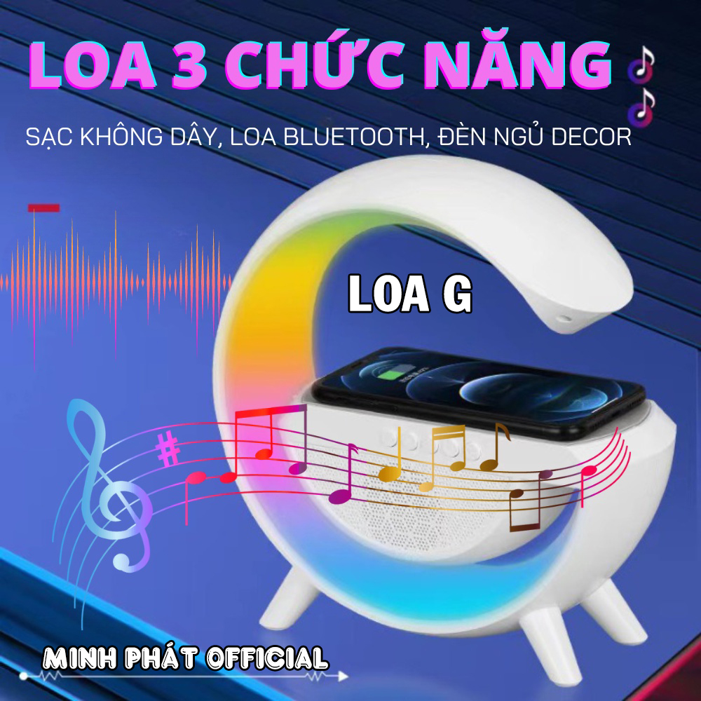 Loa Bluetooth Chữ G-YR 909 Chế Độ Led RGB Siêu Tiện Lợi, Kết Hợp Micro-Nghe Gọi-Hàng Chính Hãng