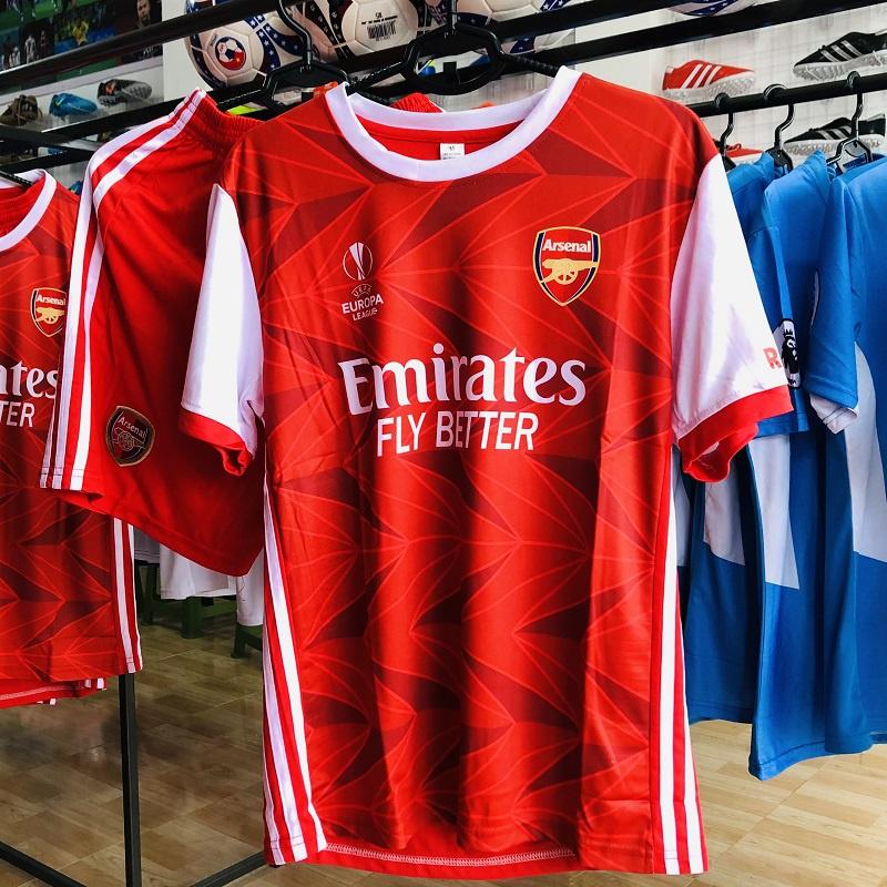 Set bộ quần áo thể thao bóng đá CLB Arsenal đỏ