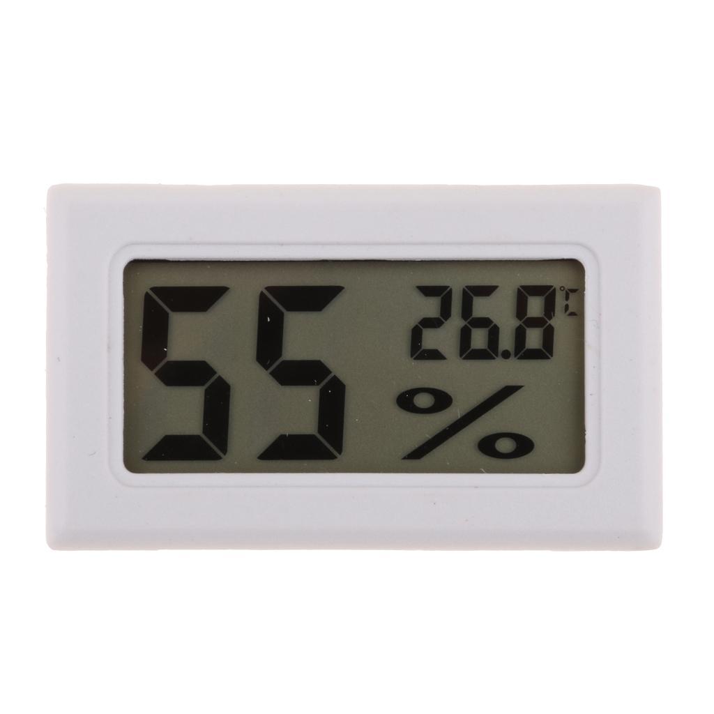 2PCS Digital Mini Temperature  Humidity Gauge Thermometer Hygrometer for Cars, Incubators and Brooders
