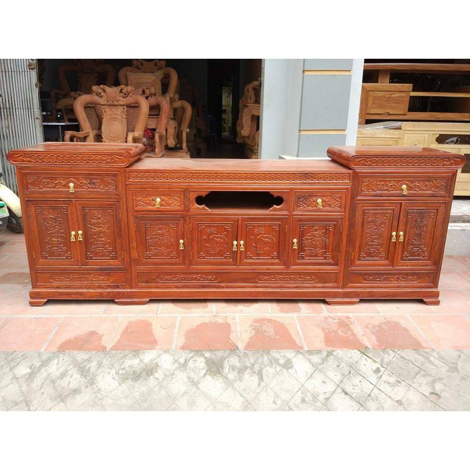 Kệ Tivi Gỗ Kệ Mõ - Gỗ Hương Vân